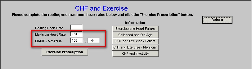 CHF Exercise
