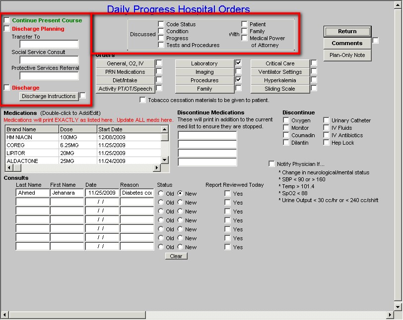 Icu Daily Progress Note Template