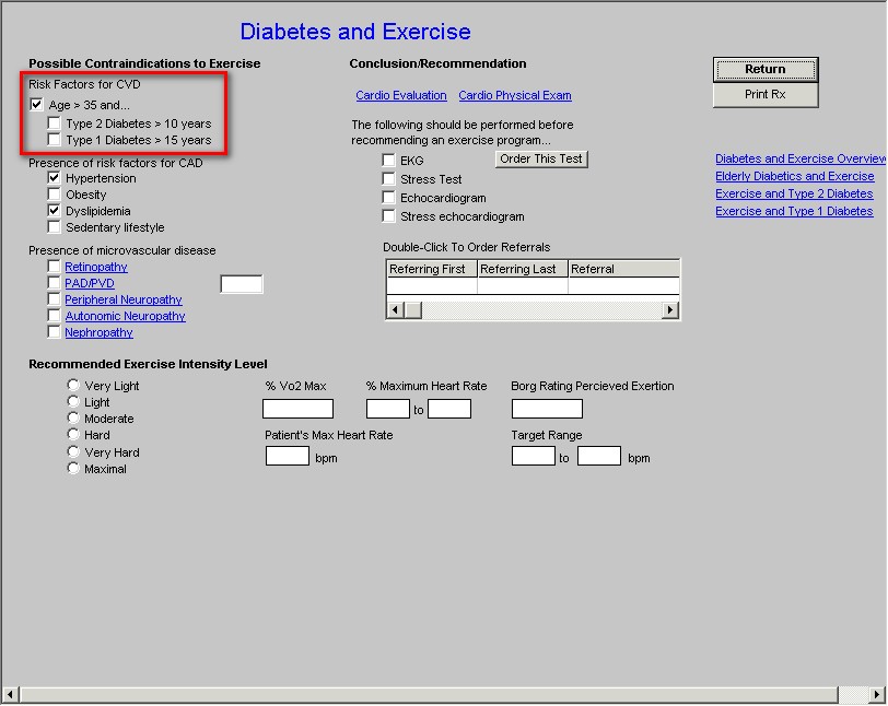 Diabetes Exercise