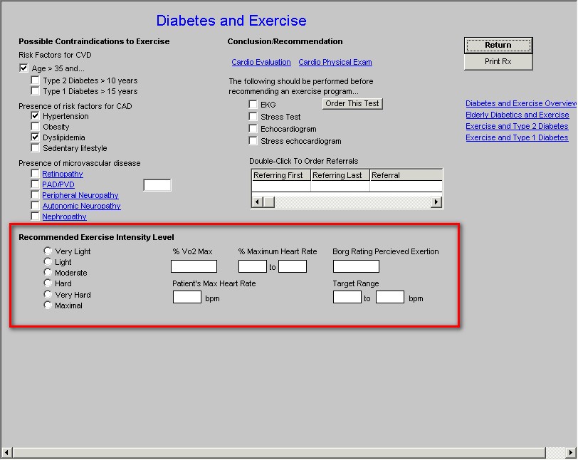 Diabetes Exercise