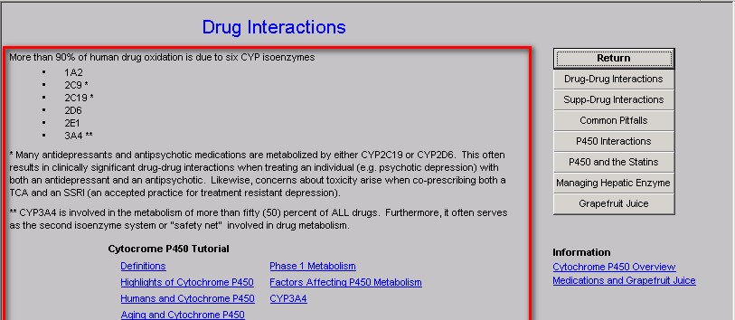 Drug Interactions