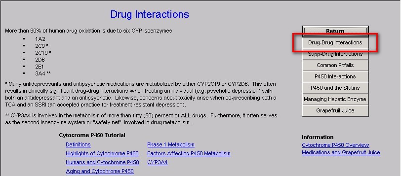 Drug Interactions