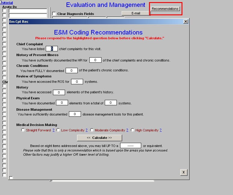 E & M Codes