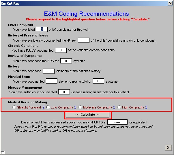 E & M Codes