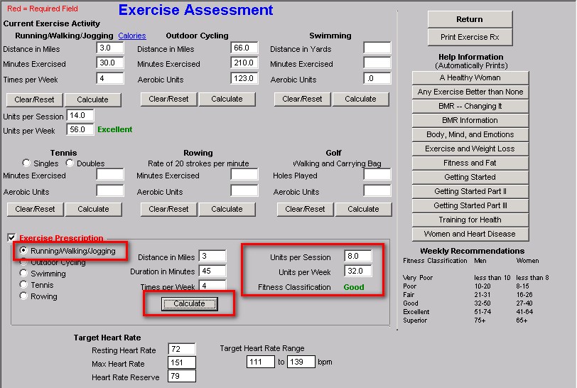 Exercise Prescription