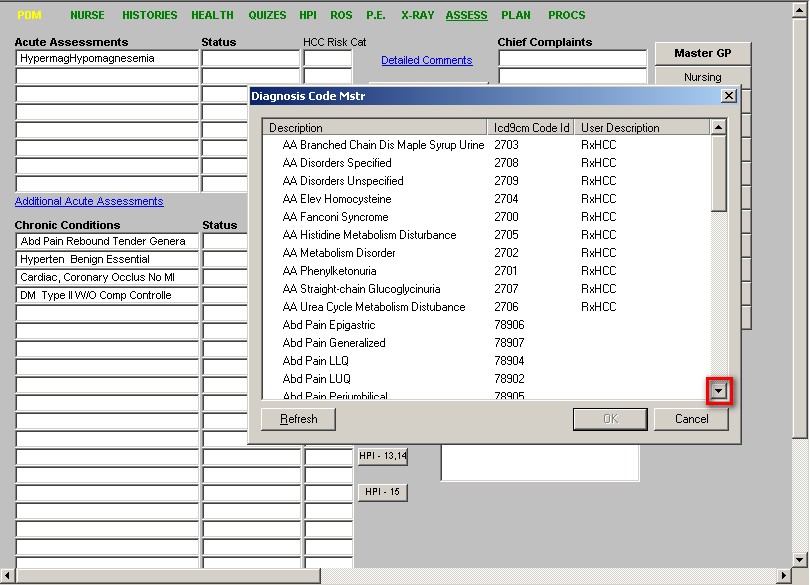 Finding ICD-9 Codes