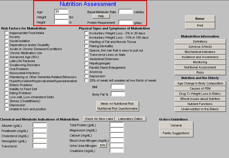 Nutrition Assessment