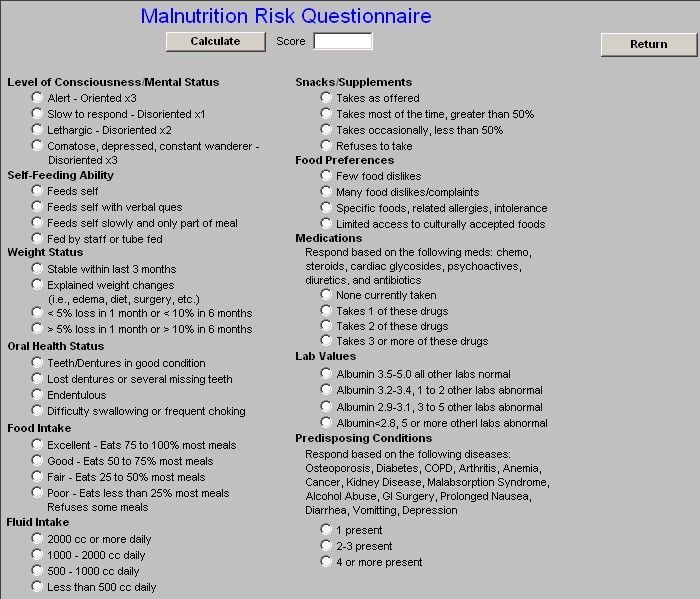 Nutrition Assessment