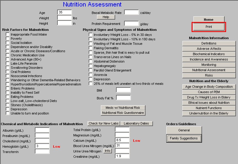 Nutrition Assessment