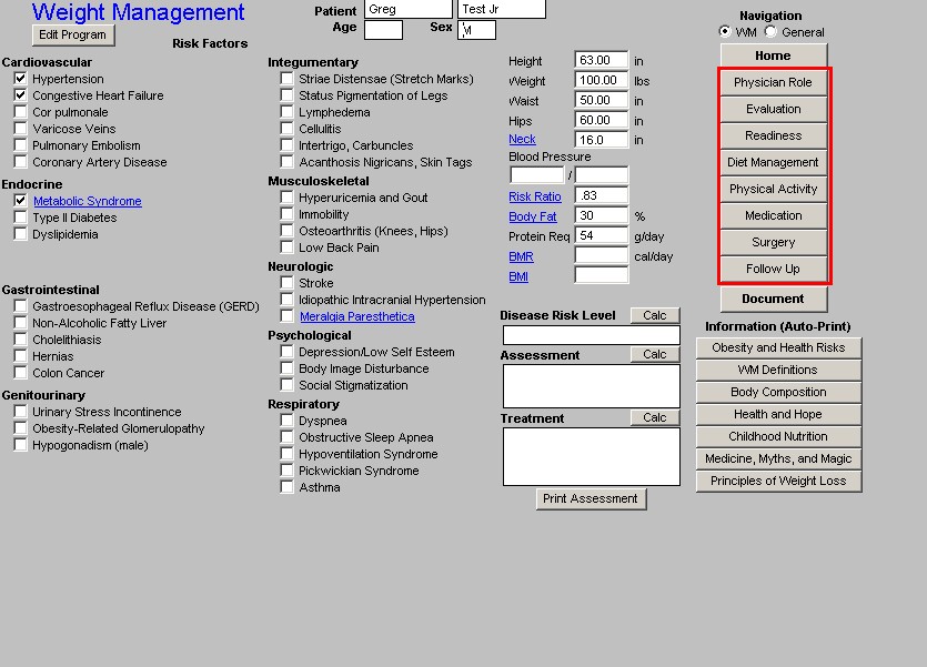 Weight management tool