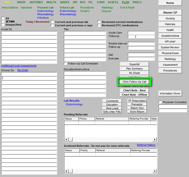 JamesLHollyMD com EPM Tools Using The Clinic and Hospital Follow up