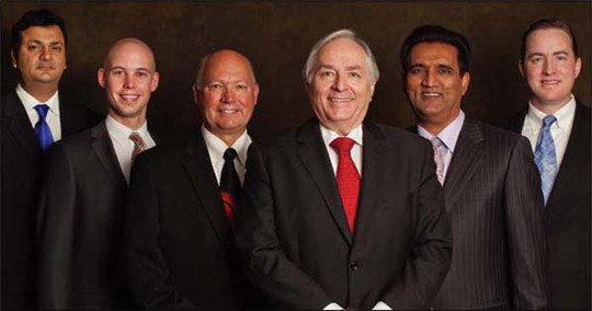 SETMA's model of care is a team effort. pictured from left to right are: syed imtiaz anwar, m.d., partner; jonathan owens, clinical systems engineer; richard bryant, chief operating officer; james l. holly, ceo; muhammad aziz, m.d., managing partner; and richmond e. holly, cio